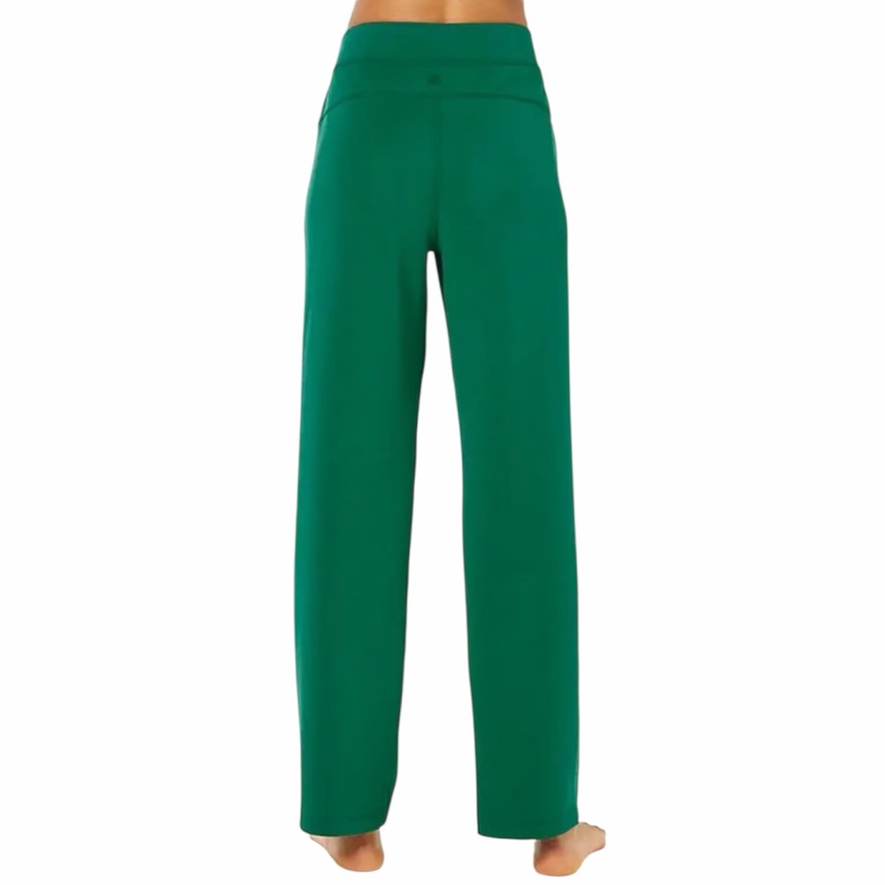 🌿 Lilly Pulitzer UPF 50+ 30.5" Alwyn High Rise Pant, Fiddle Leaf Green, FLAWED - Picture 3 of 16